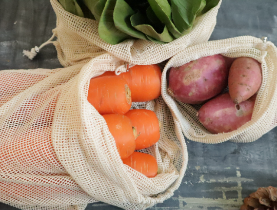 Set of 2 Organic Mesh Bags